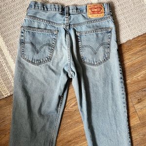 High-Waisted Levi Straight Jeans